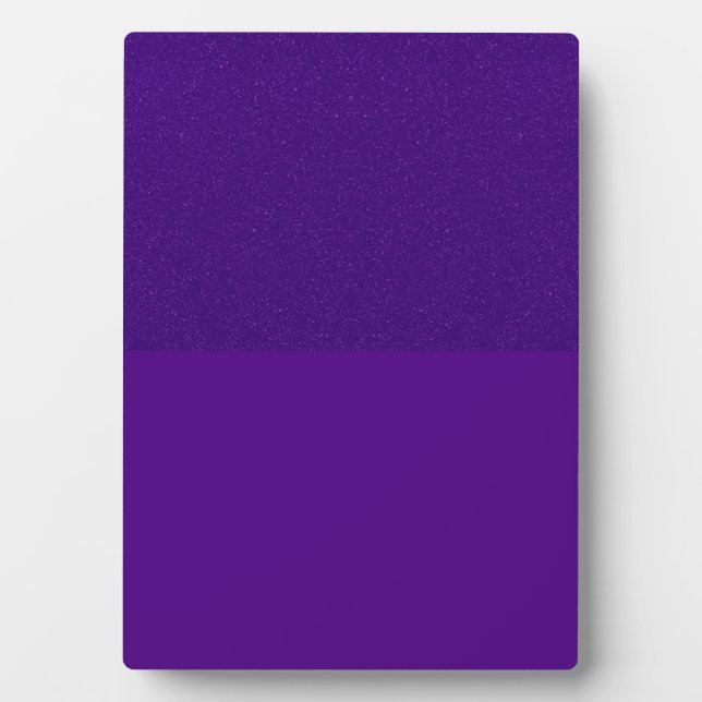 Bold Purple Glitter-Matte Plaque – Customizable (Front)