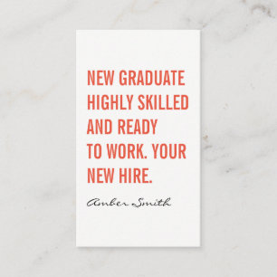 Bold Quote Business Card