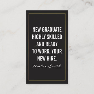 Bold Quote Business Card