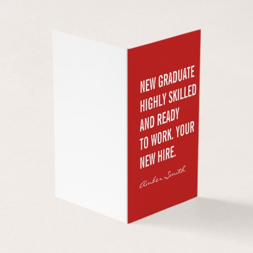 Bold Quote Business Card