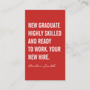 Bold Quote Business Card