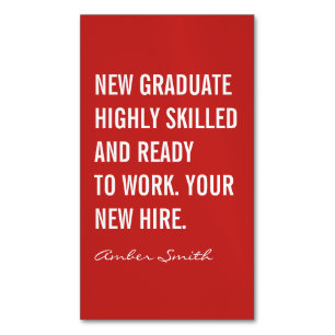 Bold Quote Business Card Magnet