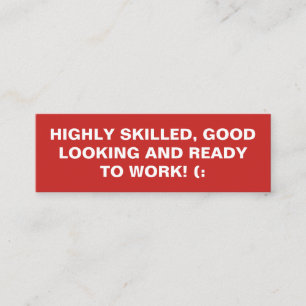 Bold Quote Mini Business Card