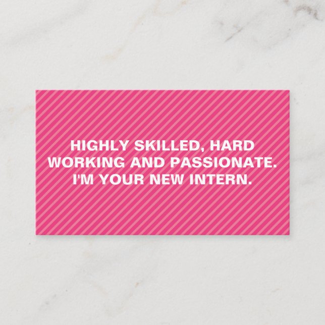 Bold Quote Stripes Business Card (Front)