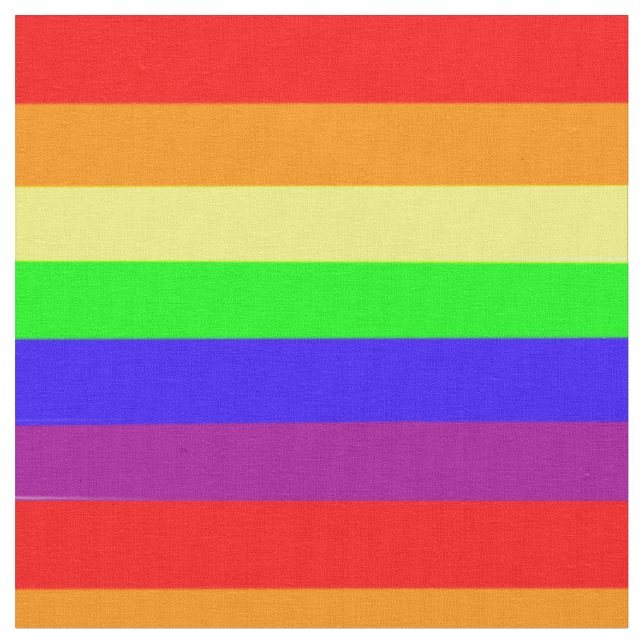 Bold Rainbow Fabric (Close Up)