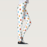 Bold Rainbow Polka Dot Leggings