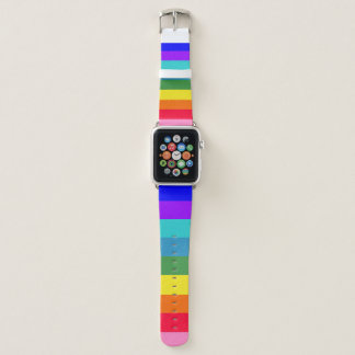 Bold Rainbow Stripes  Apple Watch Band
