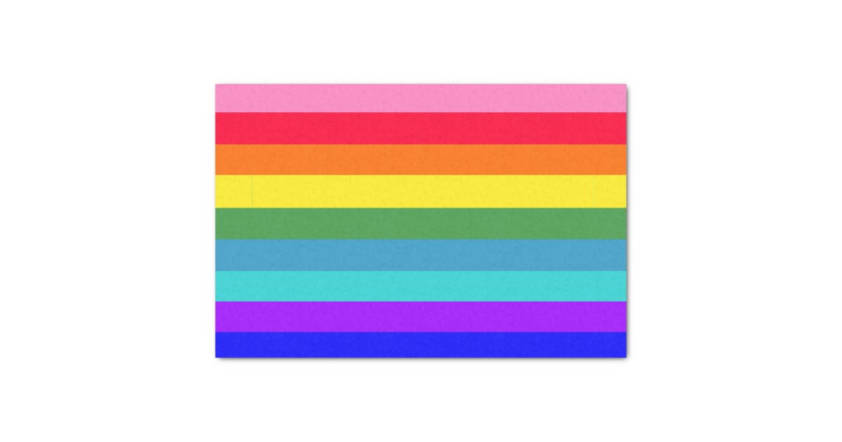 Bold Rainbow Stripes tissue paper | Zazzle.com