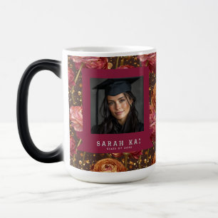 Bold Ranunculus Pattern Girls Graduation Gift Color Morph Mug