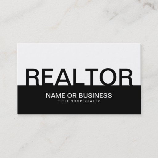Customizable bold REALTOR (color customizable) Business Cards