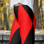 Bold Red and Black Harlequin Check Pattern Leggings<br><div class="desc">Fashion Forward: Unleash your bold side with these Harlequin leggings! The colorful, geometric pattern brings an exciting touch of modern style to any outfit, making them perfect for casual days or when you want to stand out. Stylish, comfortable, and sure to turn heads—grab your pair today and rock the look!...</div>