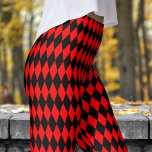Bold Red and Black Harlequin Check Pattern Leggings<br><div class="desc">Bold and Vibrant: Make a statement with these eye-catching Harlequin leggings! Featuring a dynamic, colorful pattern, they’re the perfect combination of modern flair and playful energy. Whether you’re out on a casual day or dressing to impress, these leggings will keep you comfortable while turning heads. Don’t wait—grab yours and elevate...</div>