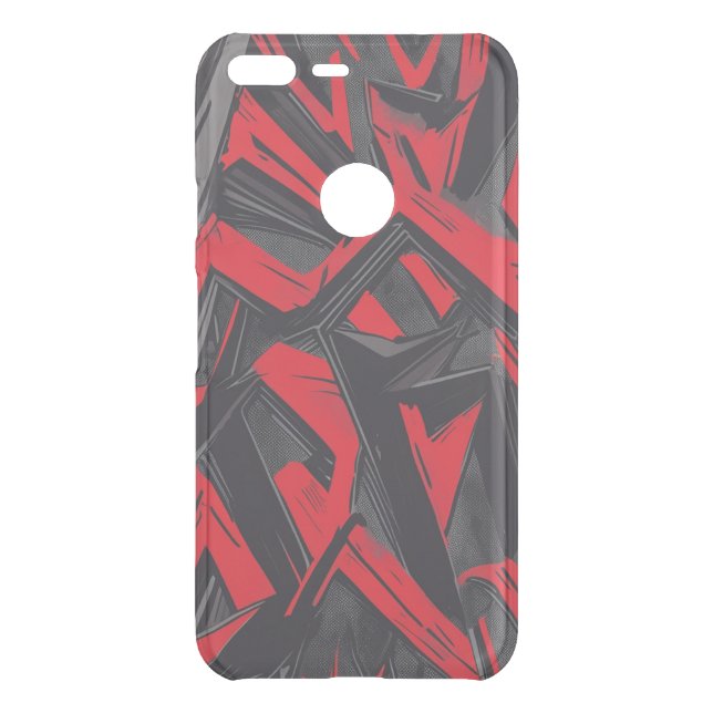 Bold Red and Black Uncommon Google Pixel XL Case (Back)