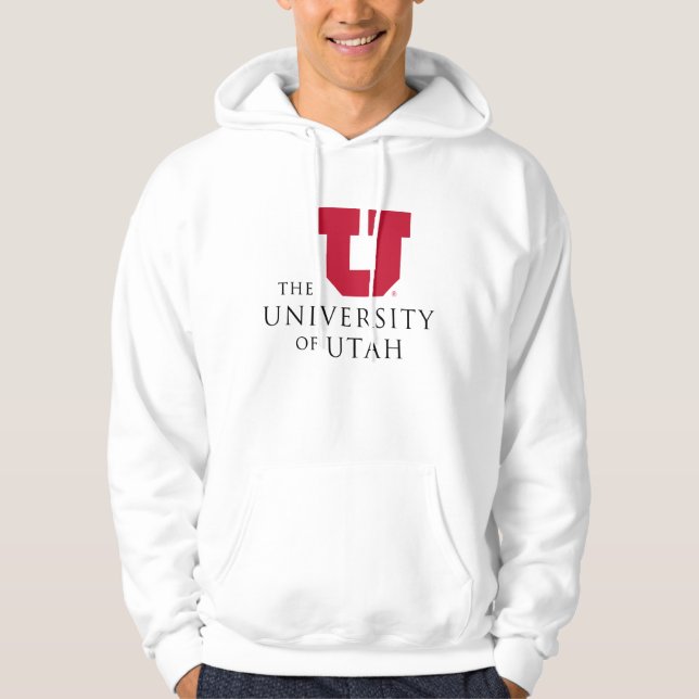 Bold Red Block U Emblem Hoodie (Front)