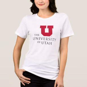 Bold Red Block U Emblem Tri-Blend Shirt