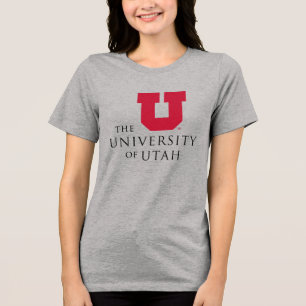 Bold Red Block U Emblem Tri-Blend Shirt