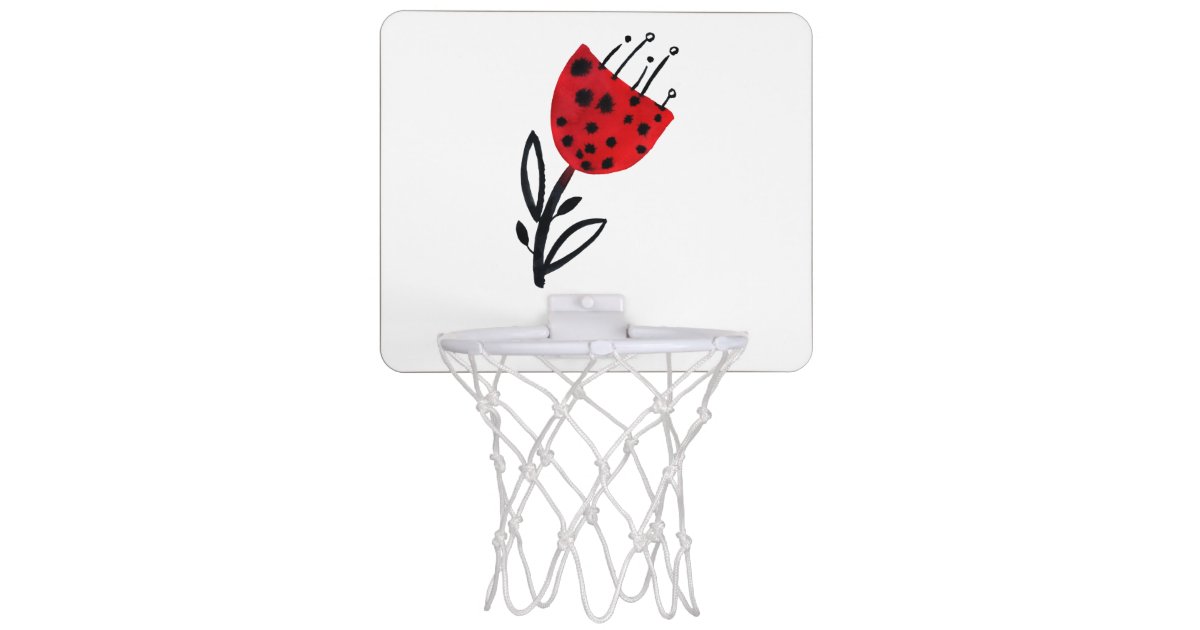 Pink Rose Gold Glitter & Sparkle Monogram Name Mini Basketball Hoop, Zazzle