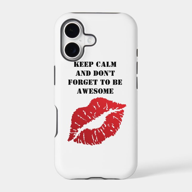 Bold Red Lips Aesthetic Iphone Case (Back)