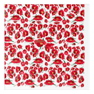Bold Red Lips Leggings Acrylic Print