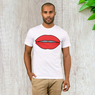 Bold Red Lips Pop Art T-Shirt