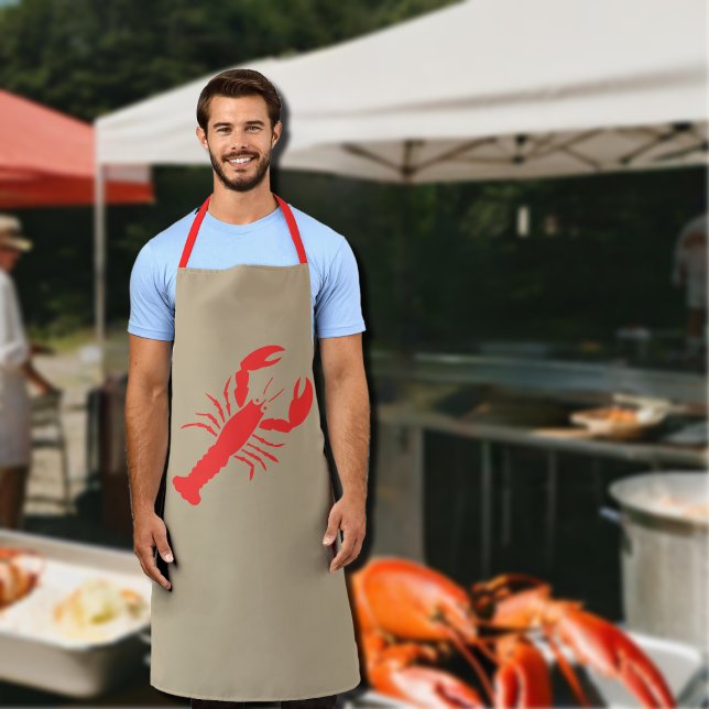 bold red lobster apron (Creator Uploaded)