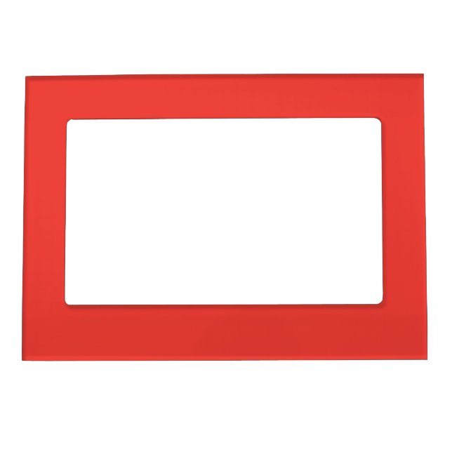 Bold Red Magnetic Photo Frame Valentine Gift (Front)