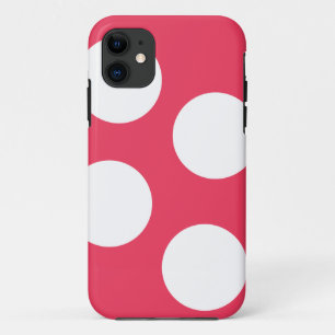 Bold Red Polka Dot, Fun & Stylish Protection iPhone 11 Case