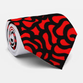 bold red rose tie (Rolled)