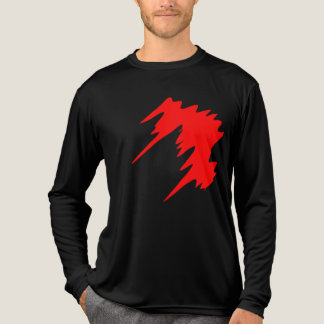 Bold Red Slash Graphic T-Shirt – Edgy Streetwear D Tri-Blend Shirt