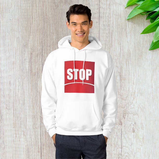 Bold Red Stop Sign Hoodie (Creator Uploaded)
