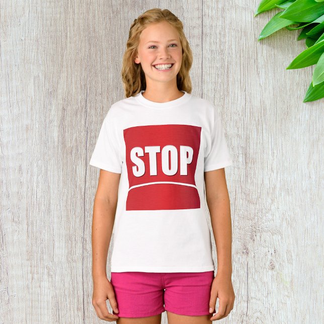 Bold Red Stop Sign T-Shirt (Creator Uploaded)