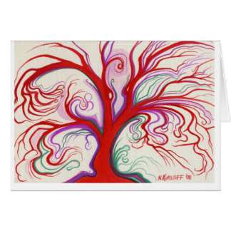 Bold Red Tree Cards