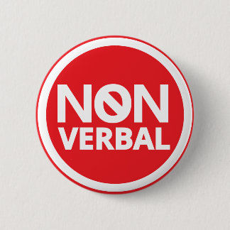Bold Red Typography Prohibited Symbol Non Verbal Button