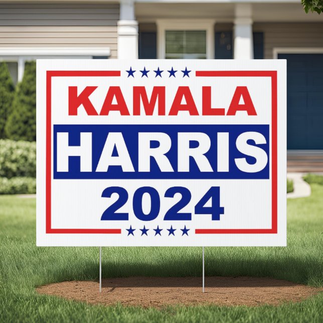 Bold Red, White, and Blue Kamala Harris 2024 Sign (Creator Uploaded)