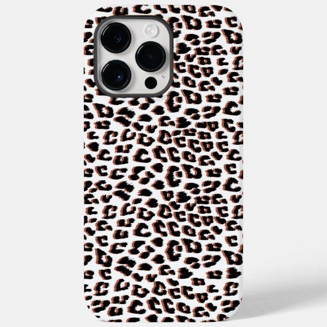 Bold Reddish Brown Leopard Print Case-Mate iPhone Case (Back)
