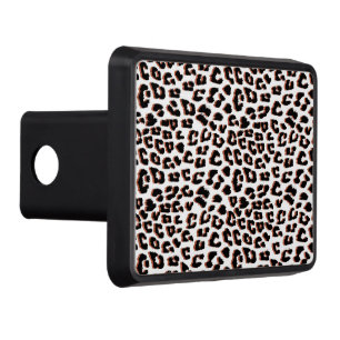Bold Reddish Brown Leopard Print Hitch Cover