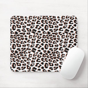 Bold Reddish Brown Leopard Print Mouse Pad