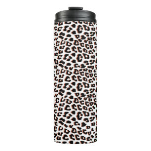 Bold Reddish Brown Leopard Print Thermal Tumbler