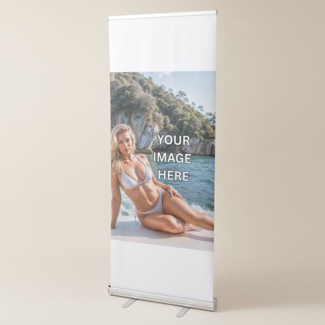 BOLD! 📢 Retractable Banner – Add Image or Text (3/4)