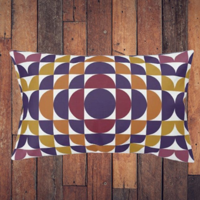 Bold Retro Circles Dog Bed | Mid-Century Pet Bed (Creator Uploaded)