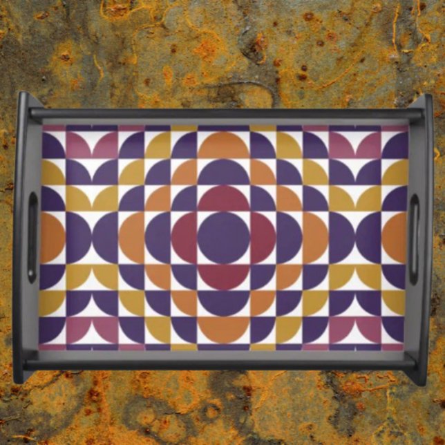 Bold Retro Circles Serving Tray | Mid-Century (Creator Uploaded)