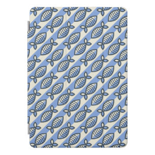 Bold retro fish blue iPad pro cover