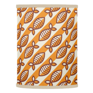 Bold retro fish orange lamp shade