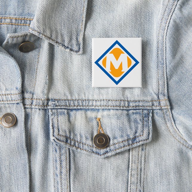 Bold Retro Metro M Logo Urban Transit Emblem Button (Creator Uploaded)