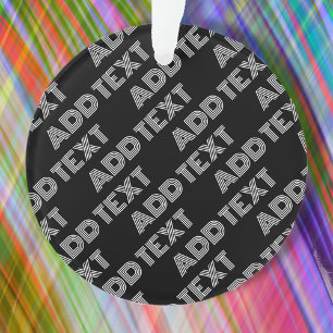 Bold Retro-modern Name or Word Pattern Ornament