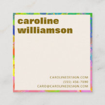 Bold Retro Name Colorful Abstract Paint Creative