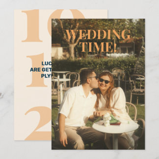 Bold Retro Save the Date Invitation