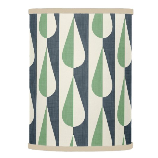Bold retro water drop green and grey  lamp shade (Right)