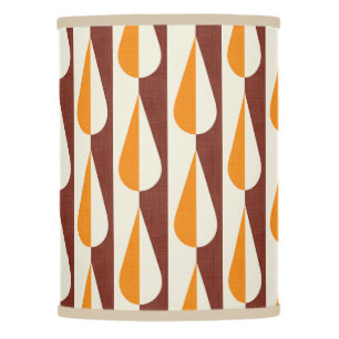 Bold retro water drop orange lamp shade
