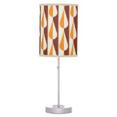 Bold retro water drop orange table lamp (Front)